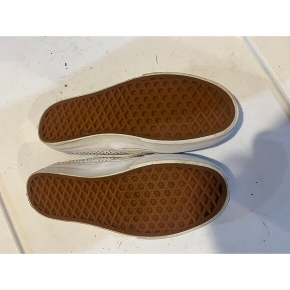 Vans slip on shoes white snake skin print size 5 women 3.5 men - Picture 6 of 7